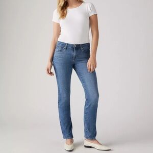 CLASSIC STRAIGHT FIT WOMEN'S JEANS - 6 - Indigo Medium Stretch